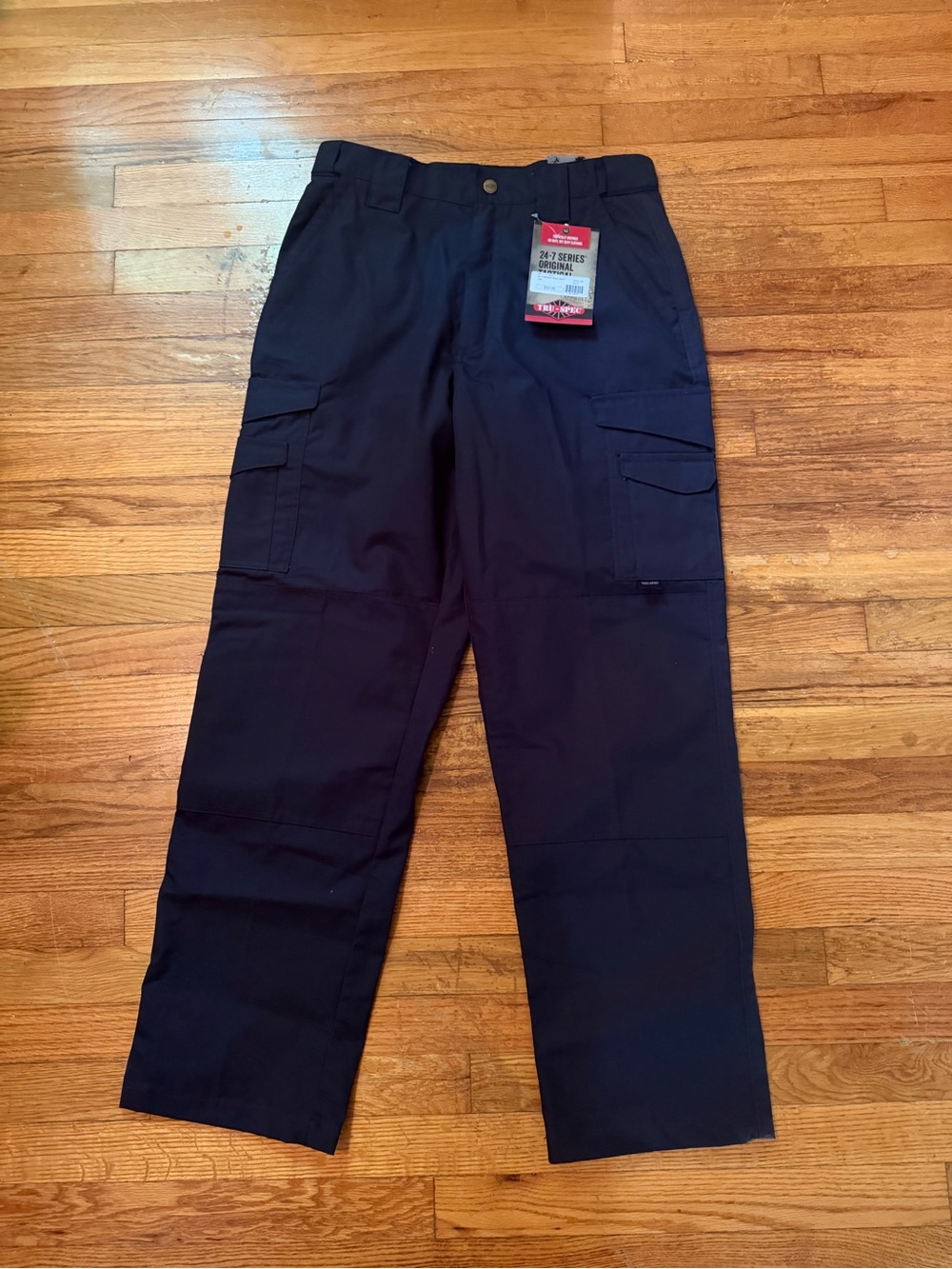 Men's Black Cargo Work Pants - Durable Utility Trousers